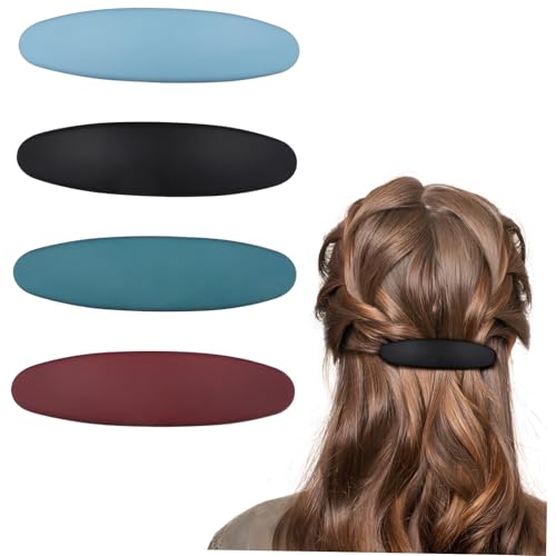OATIPHO 4stücke Flache Haarspangen Für Damen Rutschfeste Ovale Haarspangen Haarschmuck Für Haartypen von OATIPHO