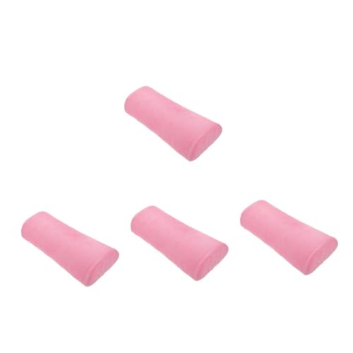 OATIPHO 4 Stück Professionelles Maniküre Handkissen Halbmondförmiges Nageltisch Kissen Weiche Handauflage zur Reduzierung von Handermüdung Rosa von OATIPHO