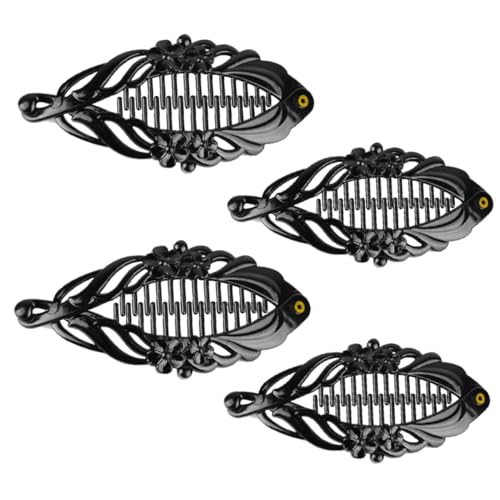 OATIPHO 4 Stück Resinhaarspangen Fischform für Mädchen Haarschmuck Haarklammern für Friseure für DIY Hairstyling und Make Up Anwendungen von OATIPHO