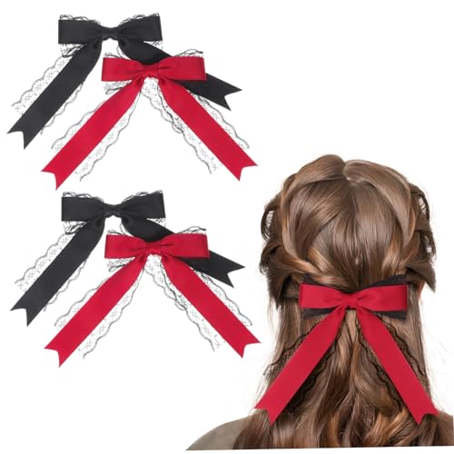 OATIPHO 4stücke Spitzenschleifen-haarnadeln Für Teenager-mädchen Süße Lolita-kopfschmuck Lange Schleifen Mit Krokodilklemmen Spitzenhaar-accessoires Für Frauen OATIPHO 4stücke Spitzenschleifen-haarnadeln Für Teenager-mädchen Süße Lolita-kopfschmuck Lange Schleifen Mit Krokodilklemmen Spitzenhaar-accessoires Für Frauen von OATIPHO