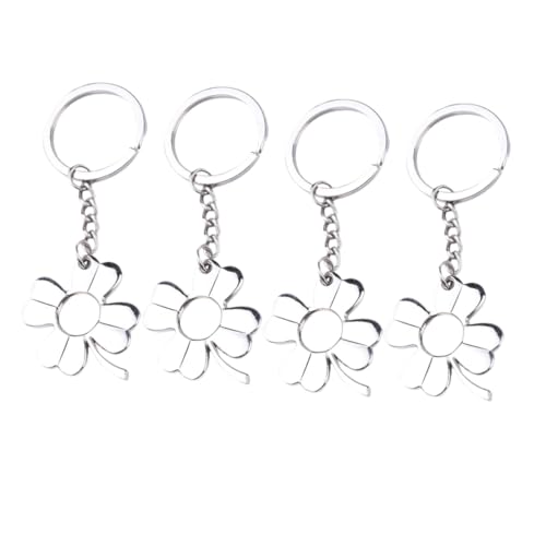 OATIPHO 4 Stück Schlüsselanhänger Schlüsselbund Schlüsseldekore Bag Charm glucksbringer Auto abledern schlüsselring Keyring der Familie Schlüsselring aus Legierung Silver von OATIPHO