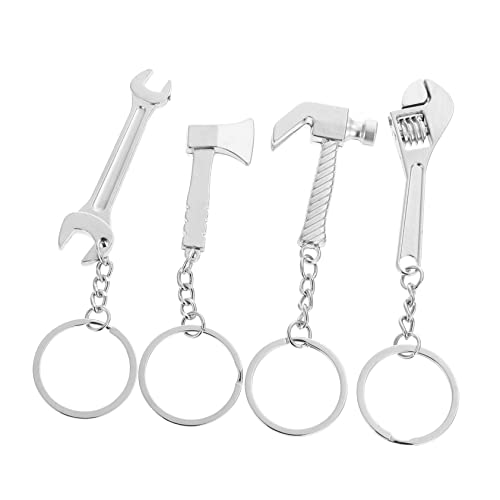 OATIPHO 4stücke Simulationswerkzeug Schlüsselanhänger Schlüsselanhänger Zinklegierung Schlüsselringe Einzigartige Schlüsselringe Mit Anhänger-Design Und Langlebig Für Schlüssel von OATIPHO
