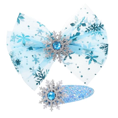 OATIPHO 4stücke Schneeflocken Haarschmuck Mit Krokodilklemmen Für Mädchen Haarspangen Schneeflocken Haarklammer Für Party Weihnachten Kostüme von OATIPHO