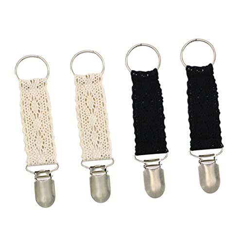 OATIPHO 4 Stück Spitze Hut Clip Hutclips Aus Spitze Hutklemme Für Outdoor Damenhandtaschen Taschenklemme Gepäcktasche Hutclip Aus Spitze Damen Hüte Eisen Reisen Tragbar Augenbrauennägel von OATIPHO