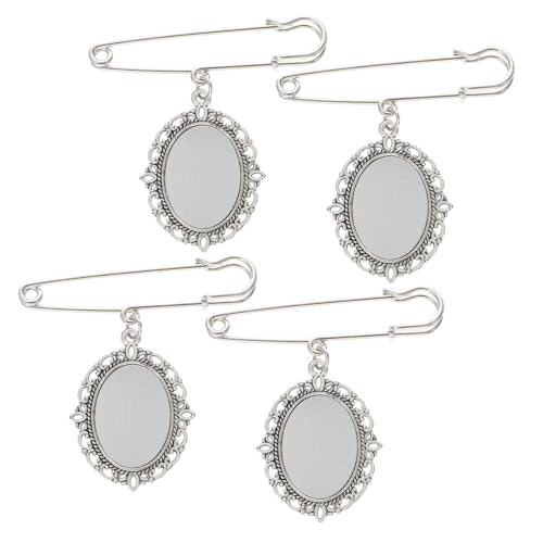 OATIPHO 4 Stück Teiliges Abschlussbrosche mit Wärmeübertragung Dekorative Anstecknadel für Diy und Persönliche Gestaltung für Kleidung Hüte und Taschen Robustes Zinklegierungsmaterial von OATIPHO