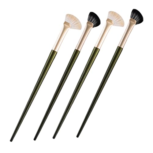 OATIPHO 4 Stück Teiliges Nasenkontur Pinselset Abgewinkelte Makeup Pinsel für Präzises Highlighting Concealer und Lidschatten Professionelle Kosmetik Pinsel für Makellose Anwendung von OATIPHO