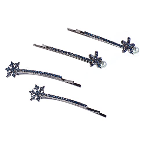 OATIPHO 4 Stück Teiliges Schneeflocken Haarklammern Haaraccessoires für Damen Rutschfeste Haarspangen für Verschiedene Frisuren und Anlässe von OATIPHO