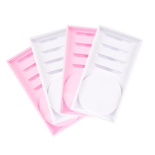OATIPHO 4 Stück Teiliges Wimpernverlängerungsset Eyelash Extension Tray Wimpern Organizer Grafting Halter für Verschiedene Wimpernlängen für Profis und Anfänger von OATIPHO
