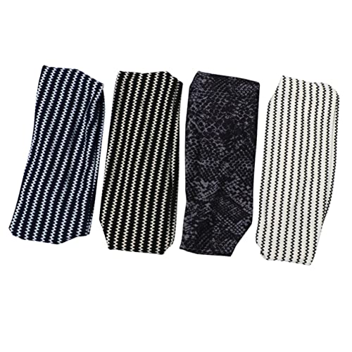 OATIPHO 4 Stück Teiliges Yoga Haarband für Damen Elastische Kopfbedeckung aus Atmungsaktivem Material für Sport und Alltag für Fitness Laufen und Yoga von OATIPHO