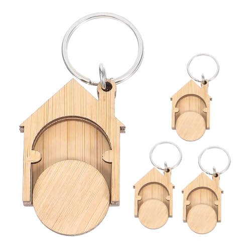 OATIPHO 4stücke Einkaufswagen Tokens Aus Abnehmbarer Schlüsselanhänger Für Einkaufswagen Langlebig Und Praktisch Für Alltag Als Für Familie Und Freunde von OATIPHO