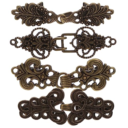OATIPHO 4 Stück Vintage Broschen Clips Set Retro Cardigan Clips für Pullover Blusen und Schals Klammern für Hemdkragen und Jacken Einfach Anzubringen und Vielseitig Einsetzbar von OATIPHO