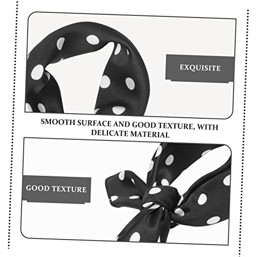 OATIPHO 4 Stücke Retro Dot Satin Haartücher Damen Kopfschmuck Multifunktionale Stirnbänder für Besondere Anlässe von OATIPHO