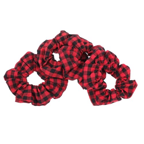 OATIPHO 4 Stücke Teiliges Weihnachts Haargummi aus Elastischem Stoff Weiche Haarbänder für Damen und Mädchen Komfortabel Langlebig Vielseitig als Haar und Handgelenksaccessoire Geeignet von OATIPHO