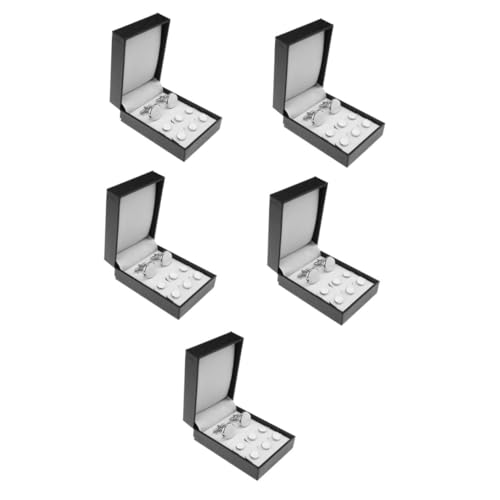 OATIPHO 40 Stck. Teiliges Herren Manschettenknopf Set Klassische Runde Französische Stil Tuxedo Cufflinks und Hemdknöpfe Elegantes Schmuckset für Business Hochzeit Formelle Anlässe von OATIPHO