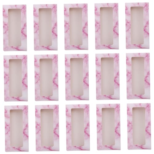 OATIPHO 40 Stück Wimpern Aufbewahrungsboxen aus Marmor Falsche Wimpern Organizer Wimpernbehälter für Kosmetiktaschen Geruchlos und Versiegelt von OATIPHO
