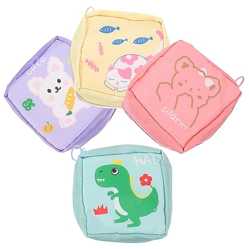 OATIPHO 4Stücke Cartoon Damen Hygiene Taschen Tragbare Kosmetiktasche für Damenbinden Multifunktionale Aufbewahrung für Münzen und Karten für Unterwegs und Alltag OATIPHO 4Stücke Cartoon Damen Hygiene Taschen Tragbare Kosmetiktasche für Damenbinden Multifunktionale Aufbewahrung für Münzen und Karten für Unterwegs und Alltag von OATIPHO