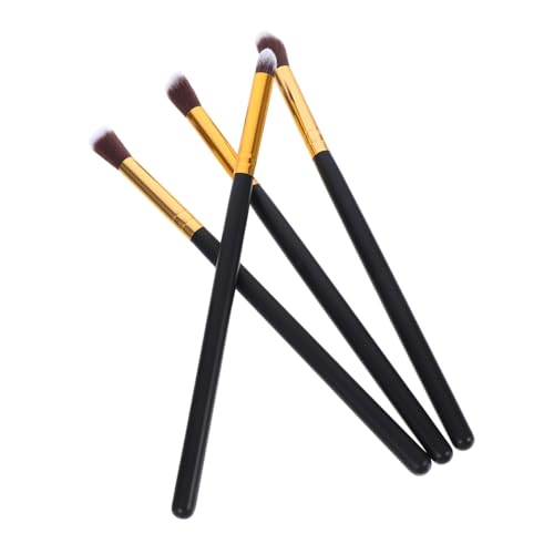 OATIPHO 4stücke Teiliges Augen-set Lidschatten-mischpinsel Pinsel Make-up-werkzeug Kosmetik-make-up Lidschatten Lippen Augen Foundation Tragbares Design Weiches Pferdehaar Schwarz Gold von OATIPHO