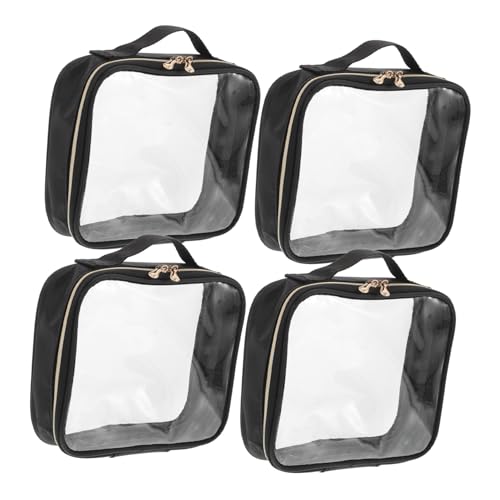 OATIPHO 4stücke wasserdichte Transparente Reisetasche Mit Reißverschluss Zum Aufbewahren Von Make-up Und Toilettenartikeln Tragbarer Organizer Für Nagelzubehör Und Haarbeutel von OATIPHO