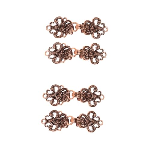 OATIPHO 4paare Vintage Cardigan Clips Für Damen Elegante Cape Cloak Fastener Für Pullover Schals Und Kragen Antik Rotkupferne Design Geschenkidee von OATIPHO