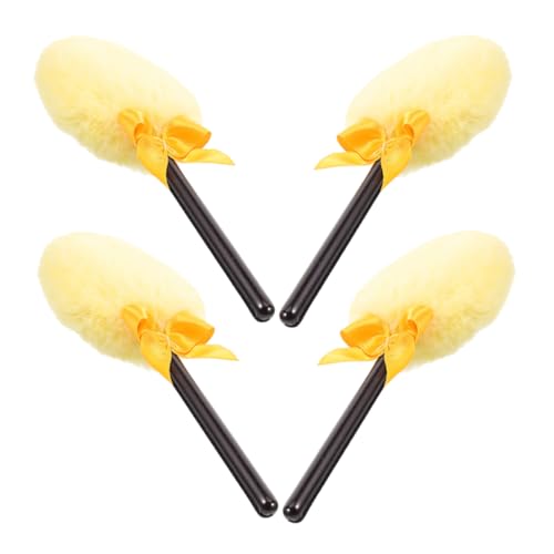 OATIPHO 4stücke Große Puderquaste Für Körper Flauschige Make-up-quaste Für Frauen Lutscherförmige Kosmetikquaste Für Losen Puder Wiederverwendbare Puderquaste von OATIPHO