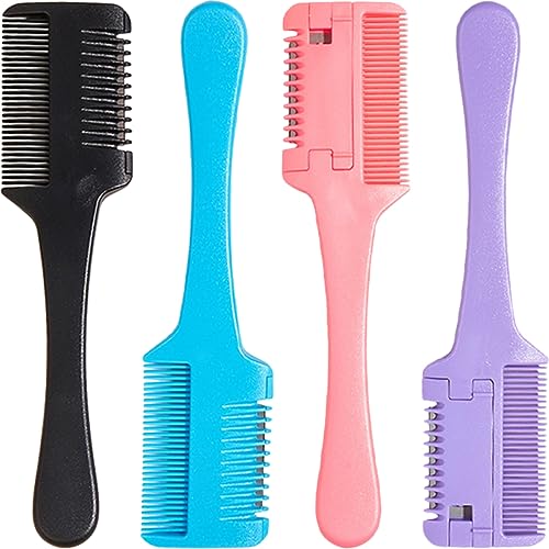 OATIPHO 4stücke Haarschneidekamm Mit Integriertem Rasierer Für Kämmen Und Schneiden Geeignet Für Dünnes Und Dickes Haar Praktisches Styling-tool Für Damen Und Herren von OATIPHO