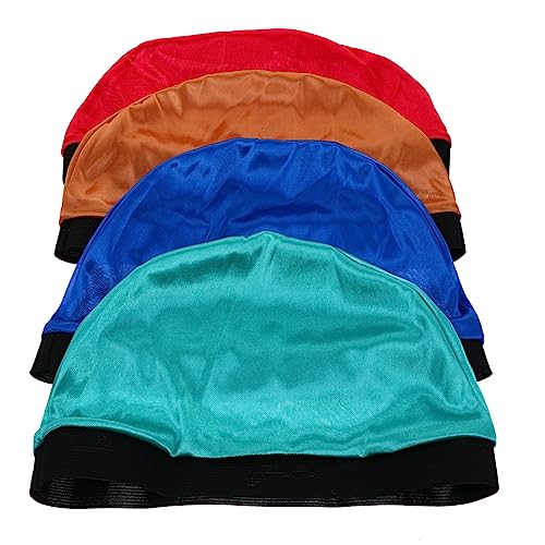 OATIPHO 4stücke Kuppelkappe Perückenkappe Stretch Strumpfkappe Elastische Haube Unisex Haar Hut Schutz Accessoire Lockenwickler Bequem Atmungsaktiv OATIPHO 4stücke Kuppelkappe Perückenkappe Stretch Strumpfkappe Elastische Haube Unisex Haar Hut Schutz Accessoire Lockenwickler Bequem Atmungsaktiv von OATIPHO