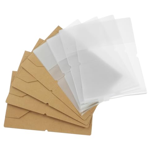 OATIPHO 4stücke Reisepasshülle Aus Kraftpapier Mit PVC Reisepass Organizer Geldbörse Für Persönliche Gegenstände Und Dokumente Reisen von OATIPHO