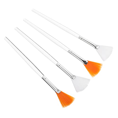OATIPHO 4stücke Teiliges Tragbare Fächer-gesichtsmaskenbürste Für Gesichtsmaske Weicher Pinsel Für Hautpflege Wiederverwendbar Und Einfach Zu Reinigen Für Salon Hause von OATIPHO