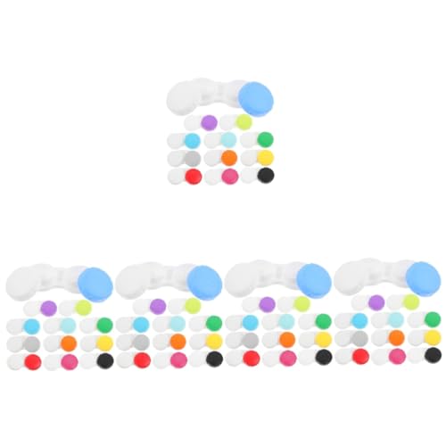 OATIPHO 5 Sätze Kontaktlinsenbehälter Bezaubernder Linsen Organizer Kosmetischer Linsenbehälter Für Augen Reiselinsenbehälter Für Tageslinsen Organizer Etui Transparente 12 Stück * 5 von OATIPHO