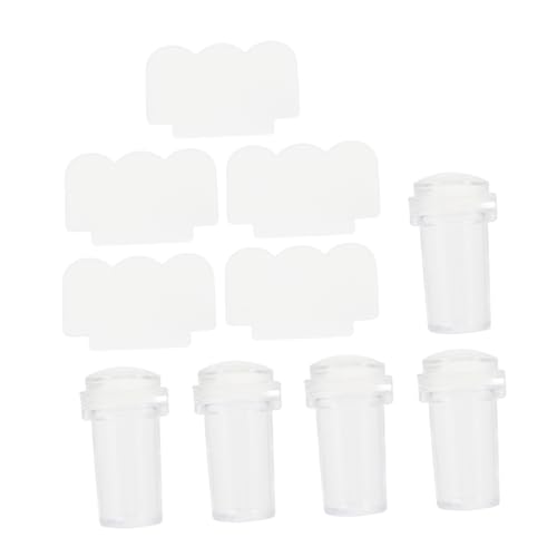 OATIPHO 5 Sätze Teiliges Nagelkunst Stempel Transparentes Diy Nageldesign Werkzeug mit Schaber für Maniküre für Professionelle und Private Anwendungen von OATIPHO