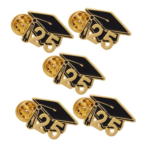 OATIPHO 5 Stück Abschlusskappen Broschen Aus Metall Anstecknadeln Für Abschlussfeiern Gastgeschenke Für Absolventen Dekorative Schulbroschen Für Rucksäcke Vielseitige Abzeichen Für von OATIPHO
