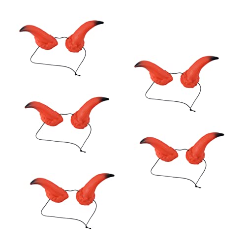 OATIPHO 5 Stücke Karneval Horn Haar Zubehör Headwear Kopfschmuck Prop Für Erwachsene von OATIPHO