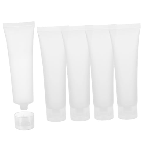 OATIPHO 5 Stück Nachfüllbare Reiseflaschen Transparente Reisebehälter für Shampoo Gesichtsreiniger Handcreme Körperlotion für Reisen und Outdoor Aktivitäten von OATIPHO