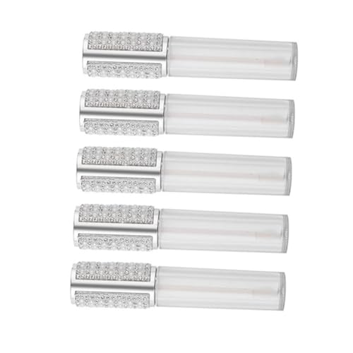 OATIPHO 5 Stück Runde Lippenpflege Röhrchen Nachfüllbare Lippenöl Flaschen Transparente DIY Lip Gloss Behälter für Lippenbalsam und Lippenstift von OATIPHO