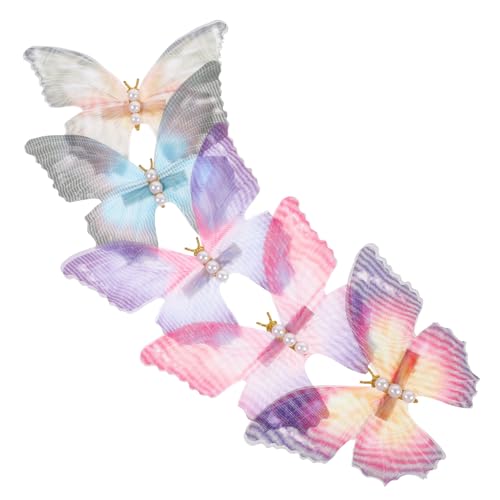 OATIPHO Kleine Schmetterlings Haarspangen für Mädchen 5 Stück Langlebig Detailverliebt Vielseitig Haarschmuck von OATIPHO