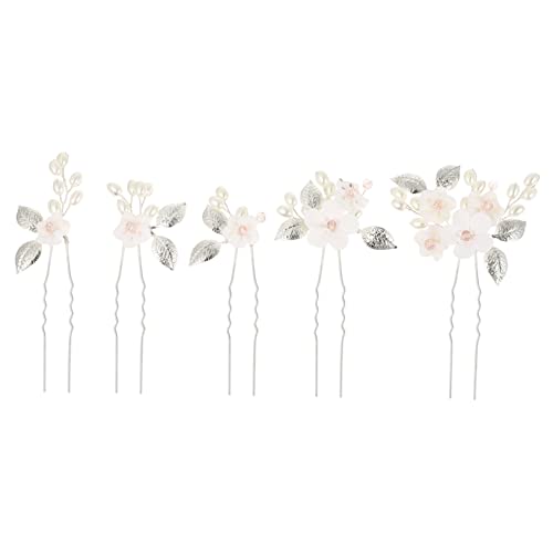 OATIPHO 5 Stück Teiliges Braut Haarpin Set aus Kristallklaren Haarforken Hautfreundlich und Langlebig Eleganter Haarschmuck für Frauen und Mädchen für Hochzeiten und Festliche Anlässe von OATIPHO