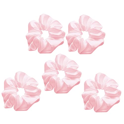 OATIPHO 5 Stück Teiliges Seidene Haargummis für Damen Elastische Haarbänder Hochwertigem Satin Makeup und Sport Stilvolle Accessoires für Frisuren von OATIPHO