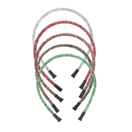 OATIPHO 5pcs Pailletten Urlaub Haar Zubehör Tops Weihnachten Stirnband Frauen Headwear für Weihnachten Party von OATIPHO