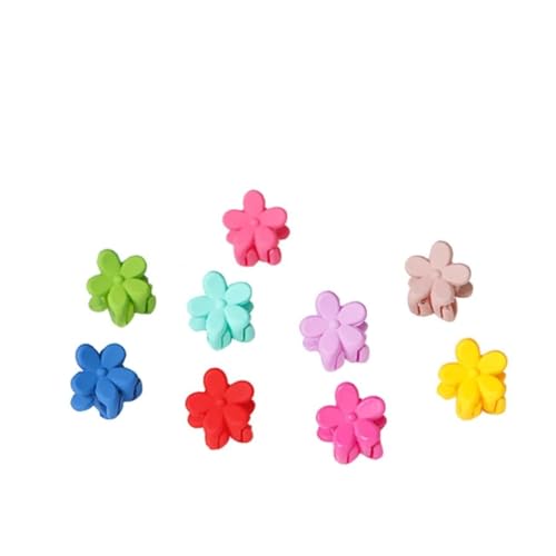 OATIPHO 50 Stück Mini Haarspangen Matte Haarklammern in Verschiedenen Farben Clips für Mädchen mit Blumen Design für Feines und Dickes Haar Zubehör für Junge Mädchen und Zufällige Farbe von OATIPHO