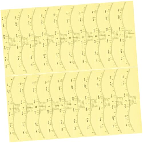 OATIPHO 50 Stück Positionierungs Augenbrauenlineal Aufkleber für Präzises Augenbrauen Make Up Hilfsmittel für Microblading und Kosmetische Tätowierung von OATIPHO