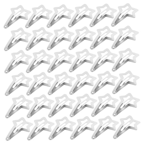 OATIPHO 50 Stück Stern Haarspangen für Frauen Rutschfeste Metall Clips DIY Haarschmuck für Süße Styles und Looks für Partys und Alltag von OATIPHO