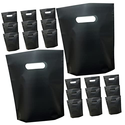 OATIPHO 50 Stück Tragetasche aus Plastik Makeup Tasche Schüttgut Partytaschen die Einkaufstasche Handtasche Verpackungsmaterial für kleine Unternehmen Wiederverwendbare Taschen einkaufen von OATIPHO