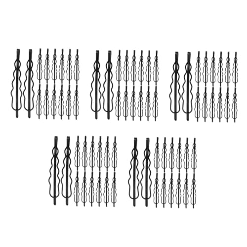 OATIPHO 500 Stck. Vintage Haarklammern Schwarz Wellige Metall Haarspangen für Damen Fester Sitz für Stirn und Seitenscheitel Kleine Haarclips für Party und Alltag Vielseitige von OATIPHO