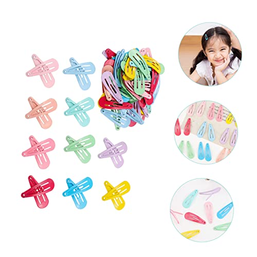 OATIPHO 50stücke Bunte Haarclip Für Mädchen Metall Snap Haarspangen in Candy-farben Haarschmuck Für Junge Mädchen Haarklammern Für Süße Frisuren von OATIPHO