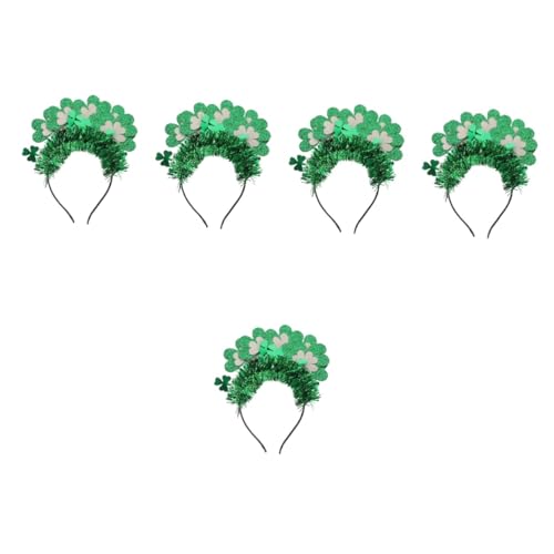 OATIPHO 5St Kopfbedeckung für Damen st patricks day haarschmuck trachten zubehör stirnband deko Haarschmuck für Frauen st patricks day boppers Pop schmücken Latte-Streifen Requisiten von OATIPHO