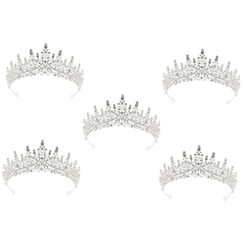 OATIPHO 5St Krone Haarschmuck für Damen Outfits für Mädchen haar zubehör haircharm Kleider Tiara Haarschmuck für die Hochzeit Strass Diademe Jahrgang Kopfbedeckung Stirnband Kleidung Braut von OATIPHO