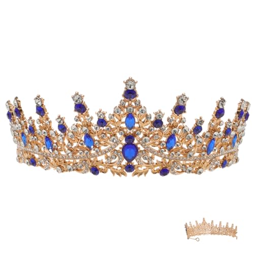 OATIPHO 5St Krone Vintage-Haarschmuck goldene Haaraccessoires Zubehör Abs Tiara Kleider Hochzeitskopfschmuck Strass Diademe Mädchen Kleidung Stirnband Kopfbedeckung Bankett Zink von OATIPHO