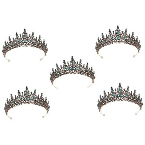 OATIPHO 5St Krone haarschmuck evengers Prinzessinnenkostüm Outfits für Mädchen Kleider Tiara Hochzeitsdiademe für die Braut Strass Diademe Jahrgang Kopfbedeckung Zubehör Stirnband Bankett von OATIPHO