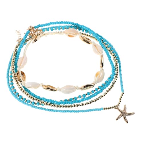 OATIPHO 5stücke Bunte Perlenkette Für Frauen Im -stil Mit Muschel Und -anhänger Handgefertigte Halskette Mehrfarbige Boho-halskette Für Sommer Und Strand-outfits OATIPHO 5stücke Bunte Perlenkette Für Frauen Im -stil Mit Muschel Und -anhänger Handgefertigte Halskette Mehrfarbige Boho-halskette Für Sommer Und Strand-outfits von OATIPHO