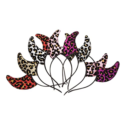 OATIPHO 5stücke Teiliges Halloween Teufelshörner Haarreif Kopfschmuck Für Kostümpartys Cosplay Bühnenaufführungen von OATIPHO